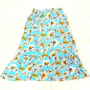 Long flower skirt